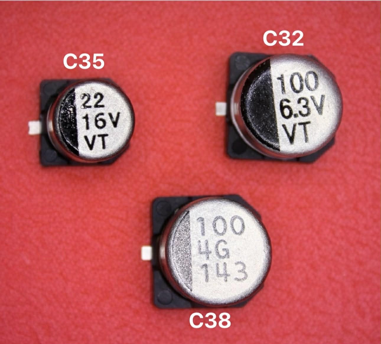 Game Boy Color (GBC) Capacitor Repair Kit