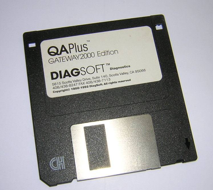 DiagSoft QAPlus Gateway2000 Utility Software Floppy Diskette DOS Vintage 1993