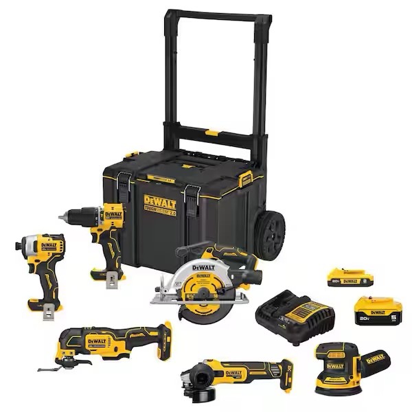 DEWALT 20V MAX ToughSystem 6-Tool Cordless Combo Kit Lithium-Ion DCKTS681D1P1