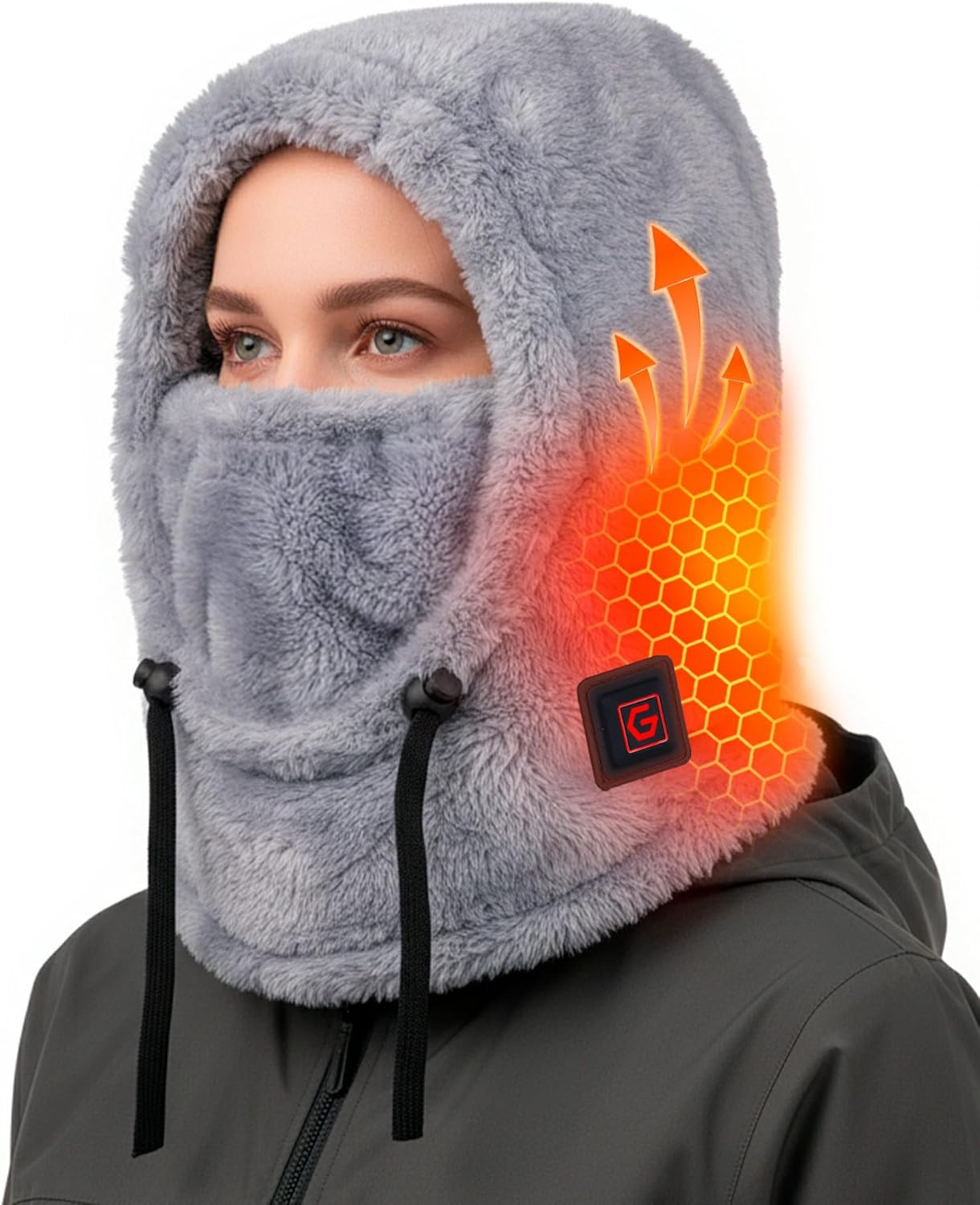 Rechargeable Heated Balaclava for Women - Warm Winter Gift with 6000mAh Battery