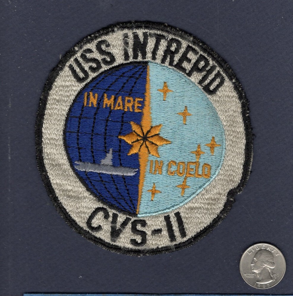 Original CVS-11 USS INTREPID US NAVY Antisubmarine Carrier Squadron Patch
