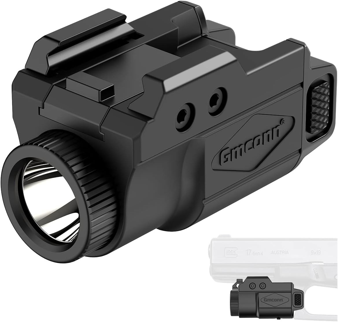 700 Lumen Pistol Light,Compact Adjustable Rail Mounted Father's Day Gift for Dad