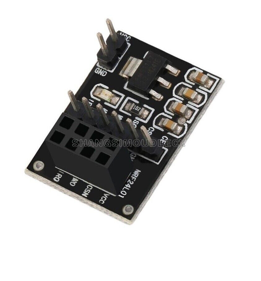 2/5/10PCS Socket Adapter Flat Board 8Pin NRF24L01+ Wireless Transceive​ Module