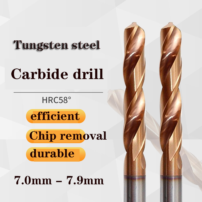 HRC58 Carbide drill 8.0 8.1 8.2 8.3 8.4 8.5 8.6 8.7 8.8 8.9 mm Straight shank