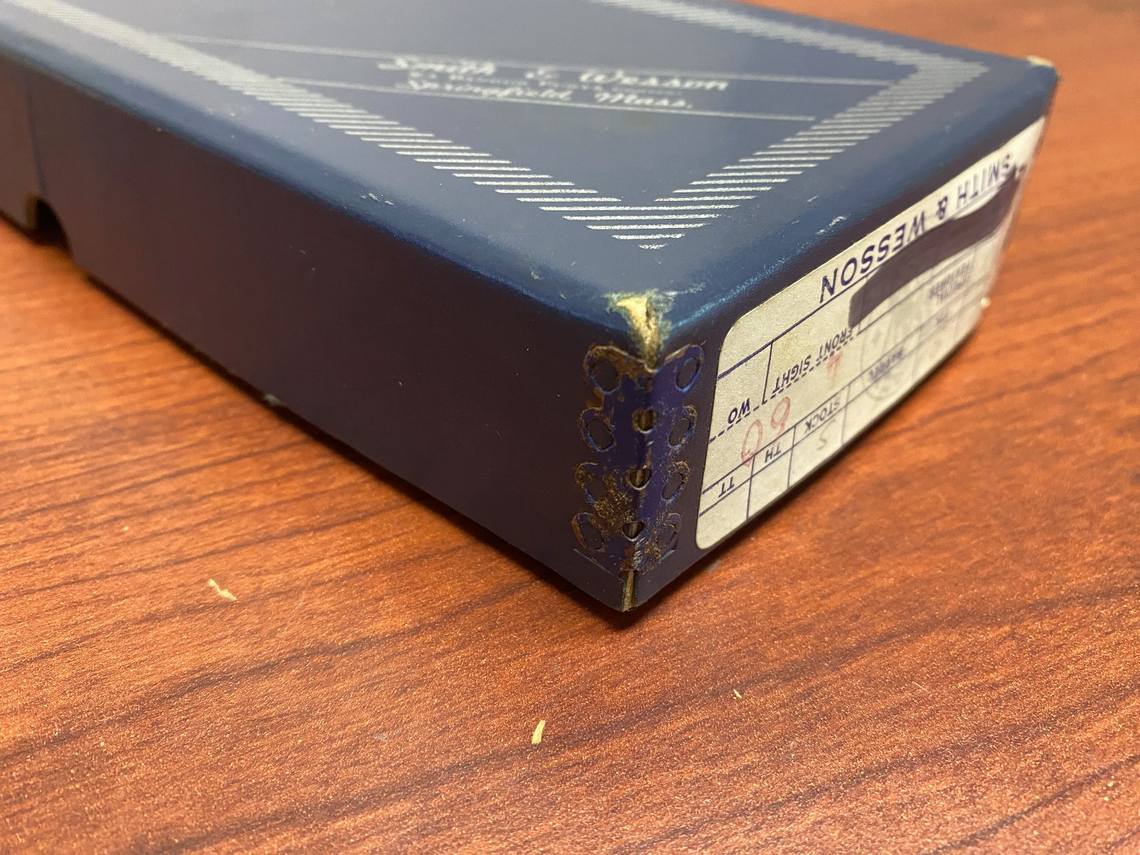 Vintage Smith & Wesson Model 10 10-5 K Frame 4" Blued Factory Cardboard Box Case