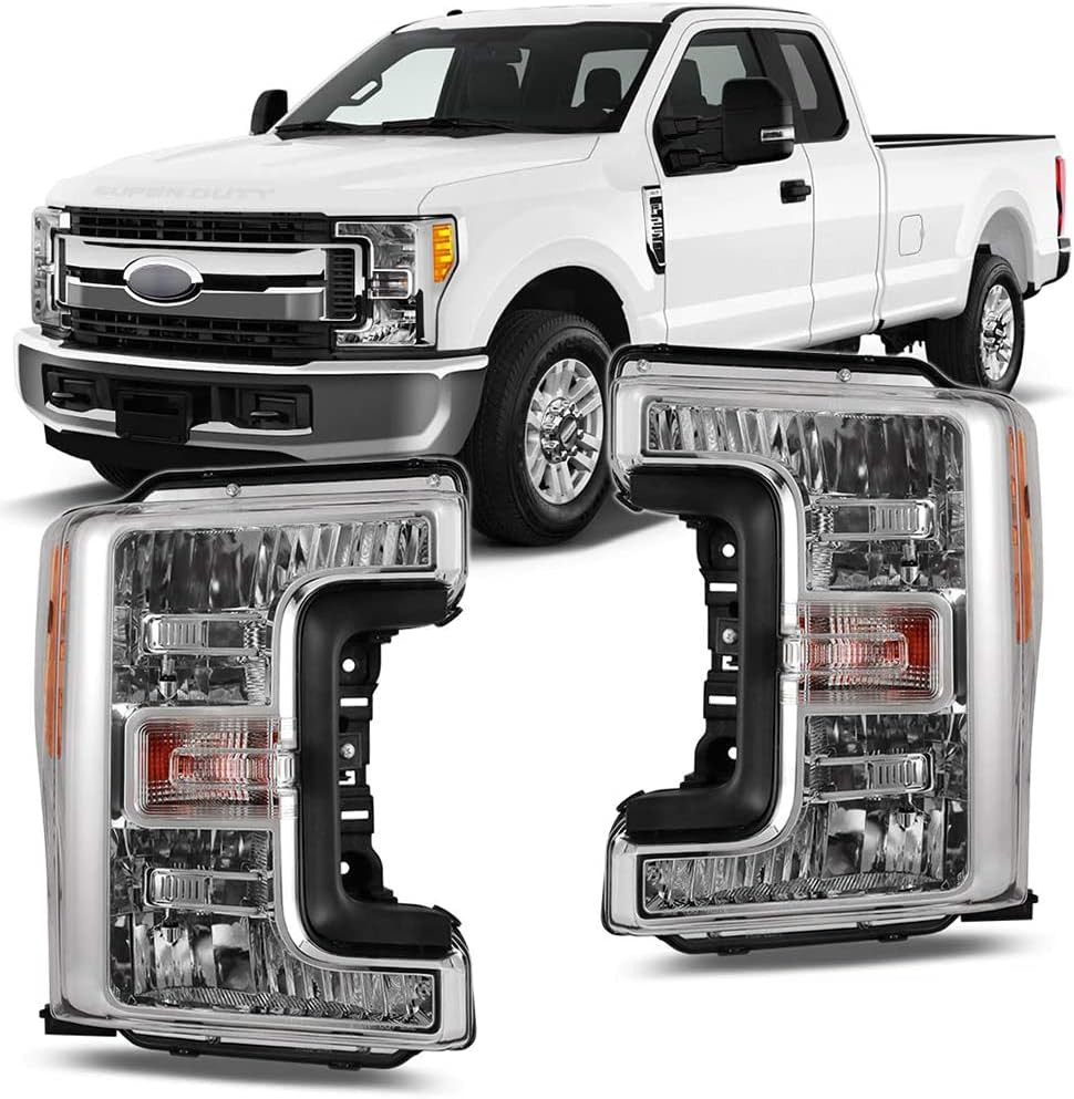 Headlights for 2017 2018 2019 FORD F-250 F-350 F-450 F-550 SUPER DUTY Replacemen