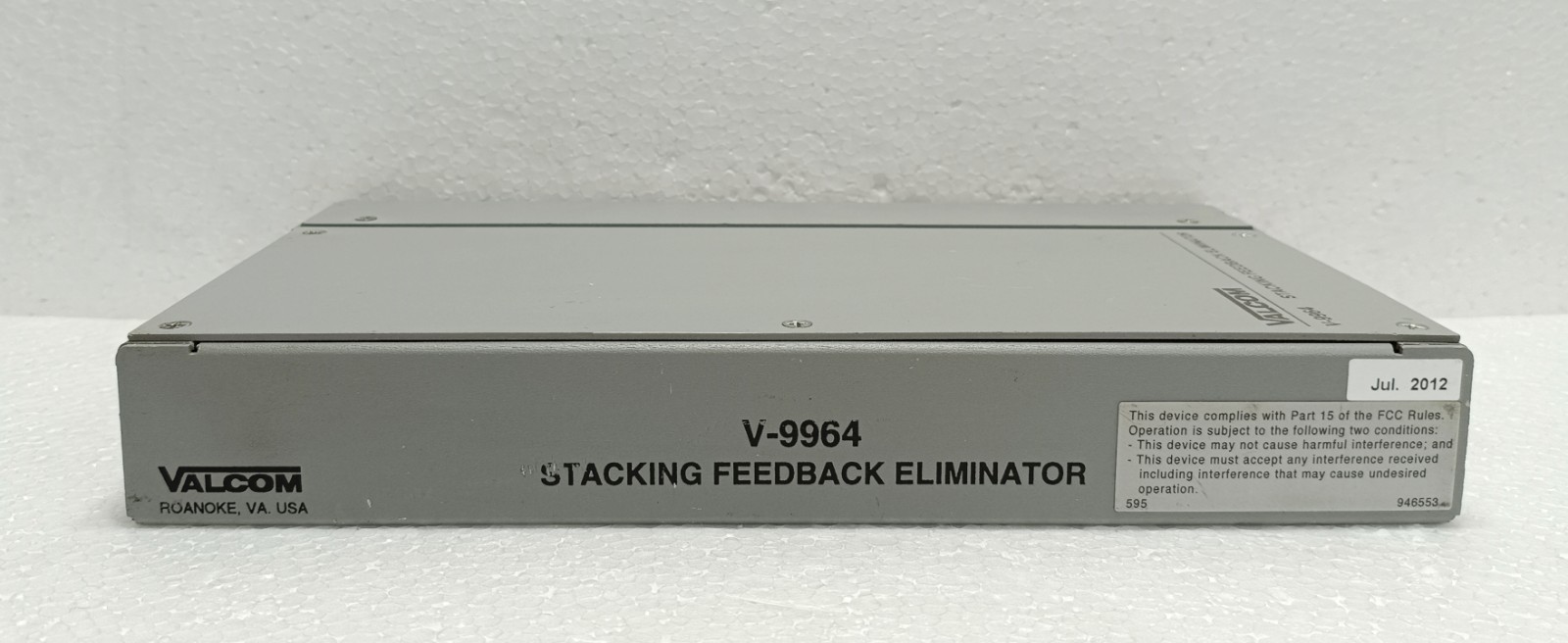 Valcom V-9964 Stacking Feedback Eliminator Message Stacker Paging System
