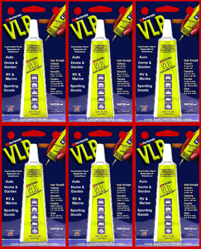 VLP Performix  ~ SIX - FILLS Cuts and CRACK repairs IN Vinyl  ~ WHOLESALE PRICE!