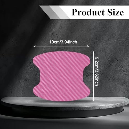 Car Door Handle Cup Scratch Protector, Car Door Handle Sticker, 8PCS Pink