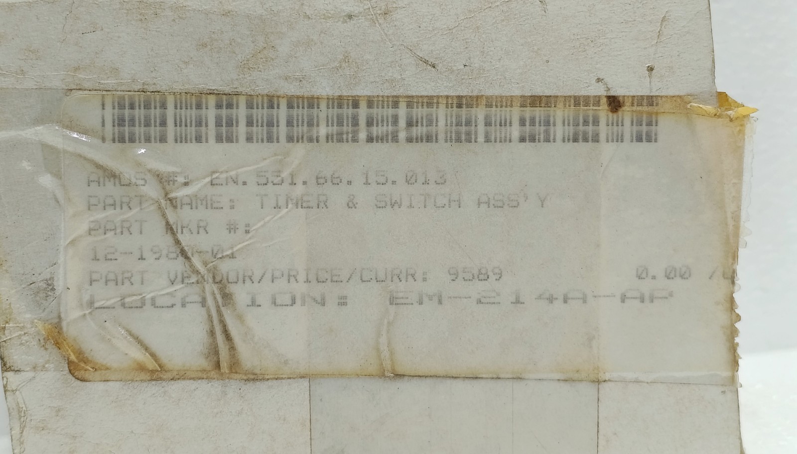 SCOTSMAN 12-2317-21 / 12-1980-01 Ice Machine Timer Switch 115V New Surplus