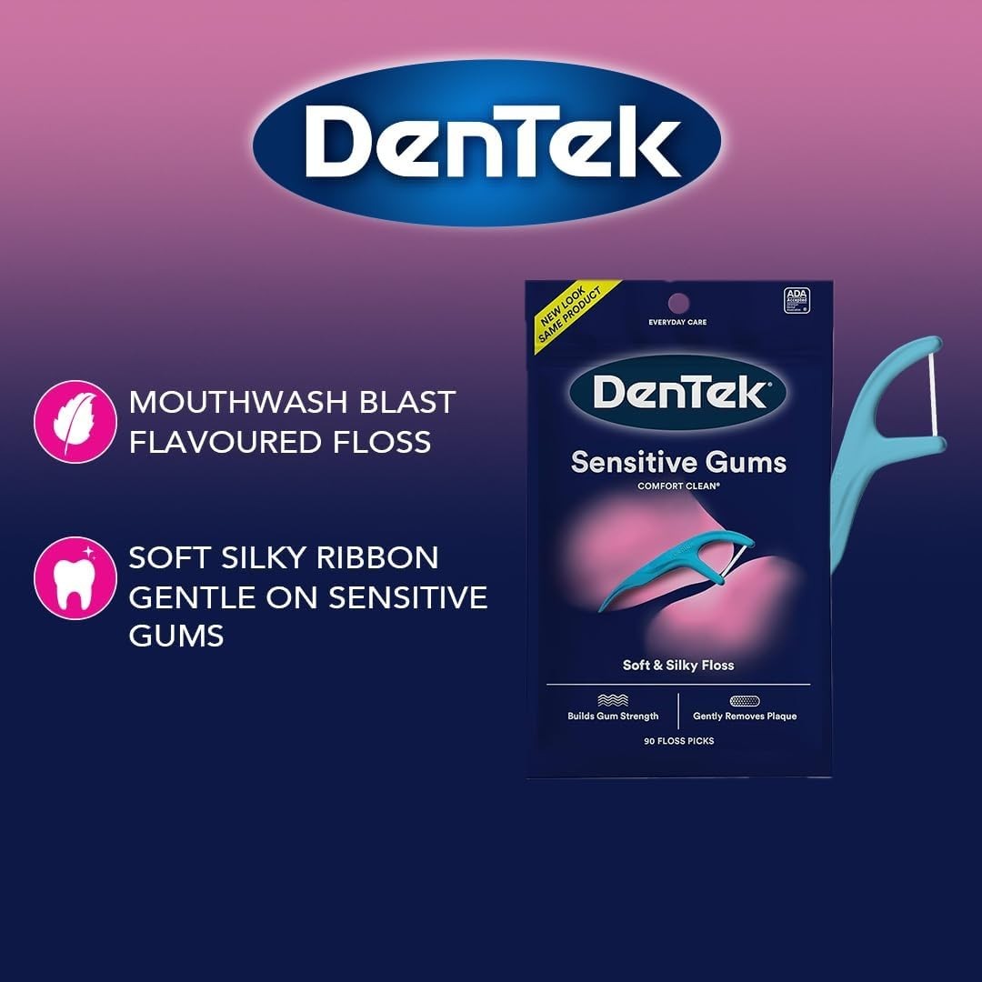 DenTek Sensitive Gums Floss Picks 150 CT (Select Pack)