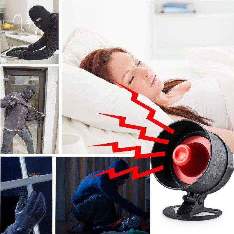 Expandable Wireless Security Alarm Kit Window Detector Remote Control Siren