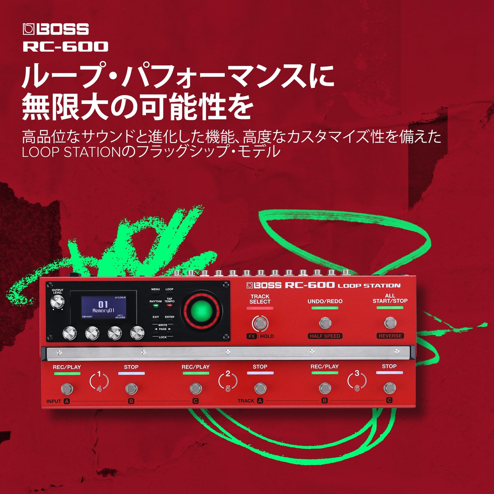 BOSS RC-600 Loop Station Looper Guitar Effector HN236587