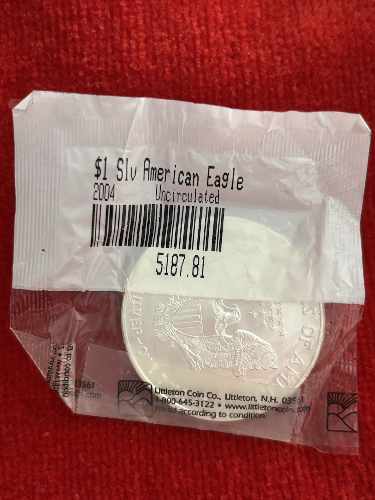 2004 American Eagle Silver Coin Uncirculated