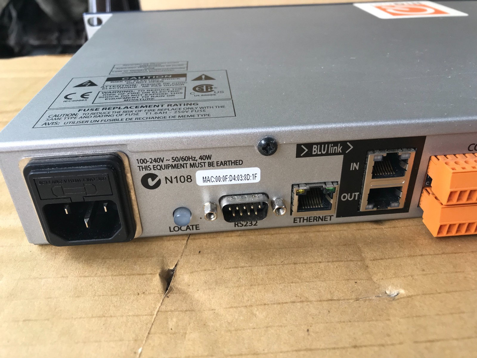 SOUNDWEB LONDON BLU-100 12x8 Signal Processor BSSBLU100M