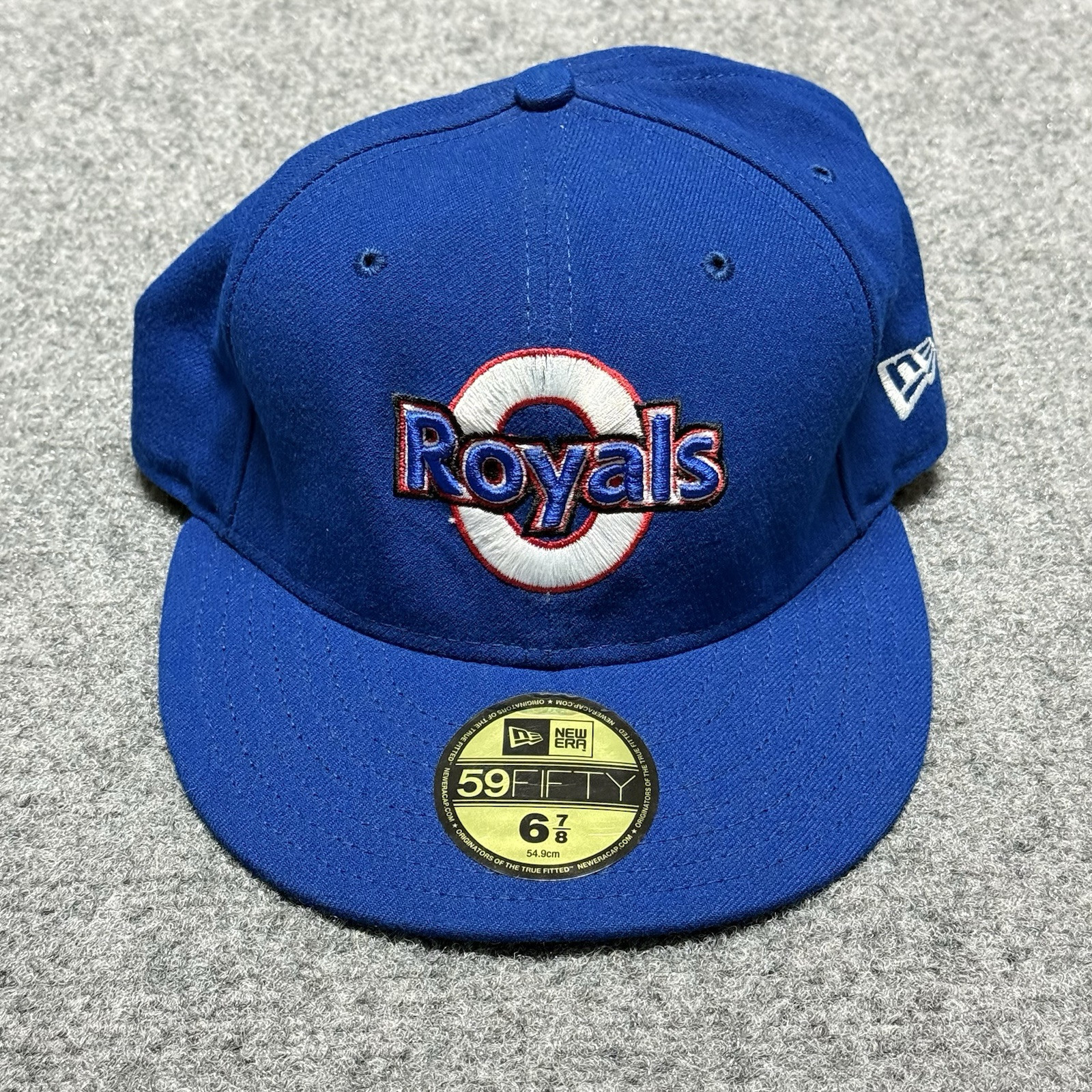 New Era Omaha Royals Hat Cap 6 7/8 Blue 59Fifty Minor League Baseball Fitted