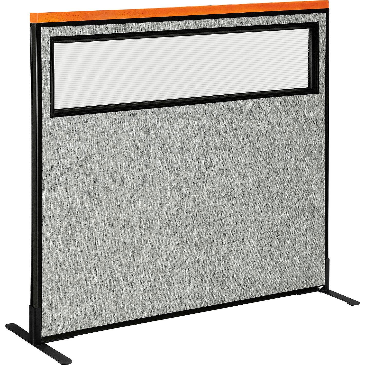 48-1/4"W x 43-1/2"H Deluxe Freestanding Office Partition Panel with Partial