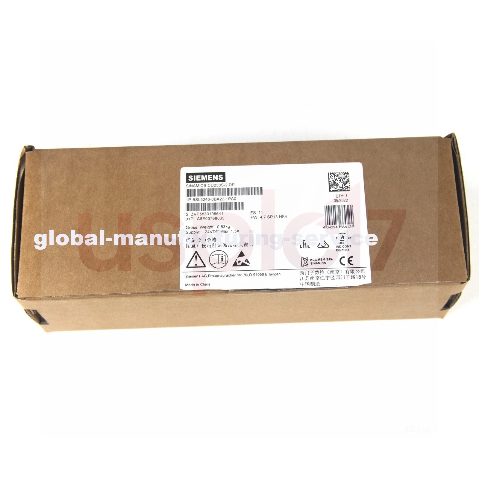 One Brand New Siemens 6SL3246-0BA22-1PA0 6SL3 246-0BA22-1PA0