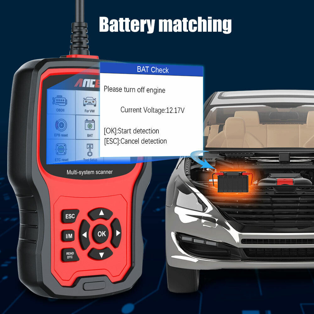 ANCEL VD700 OBD2 Scanner Full System Diagnostic Tool Code Reader For VAG VW Audi