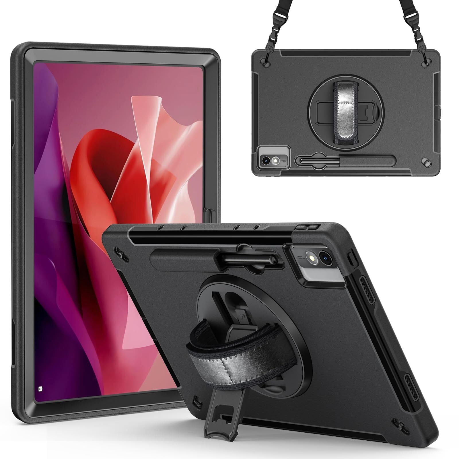 Protective Case for Lenovo Tab P12, Shockproof Rugged Lenovo Tab P12 Case 12....