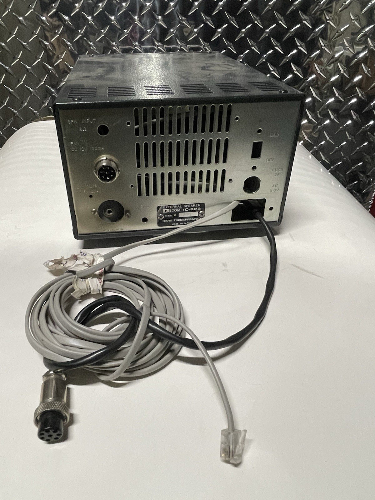ICOM PHONE PATCH EXTERNAL SPEAKER IC-SP2 SERIAL NUMBER 02711 FOR TRANSCEIVERS