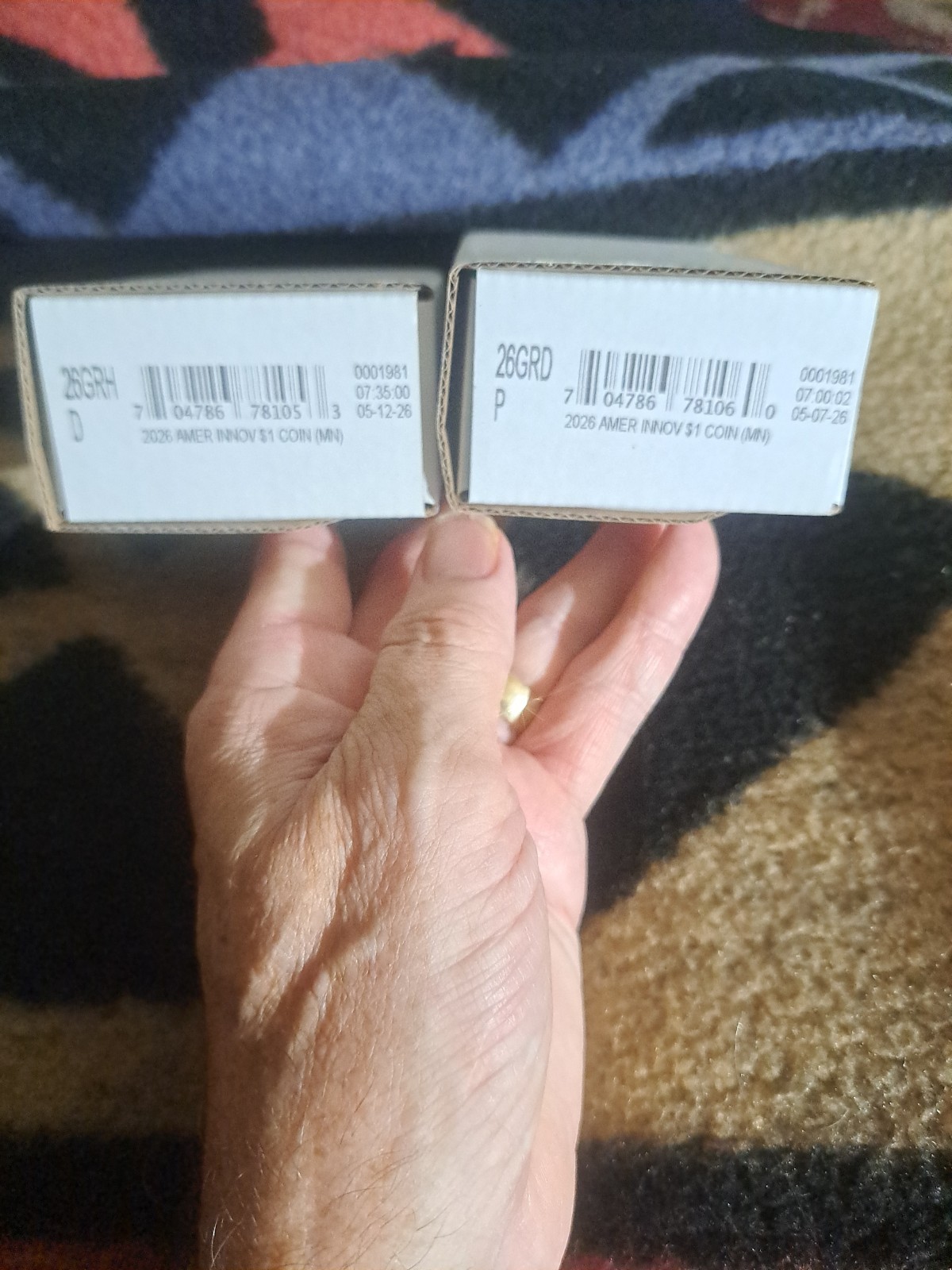 Minnesota American Innovation Dollar P&D Rolls OGP COA 26GRH and 26GRD