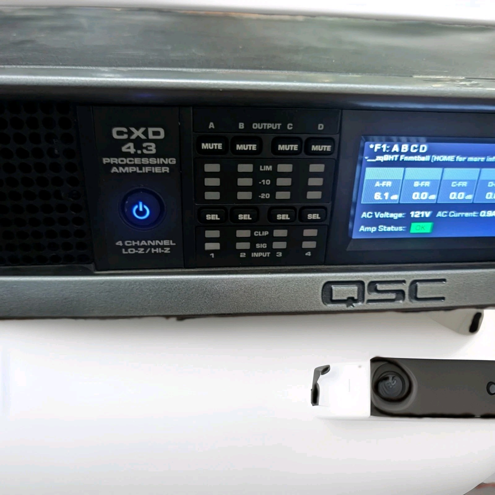 QSC CXD4.3 4-Channel Processing Amplifier – Fully Tested & Verified – Excellent