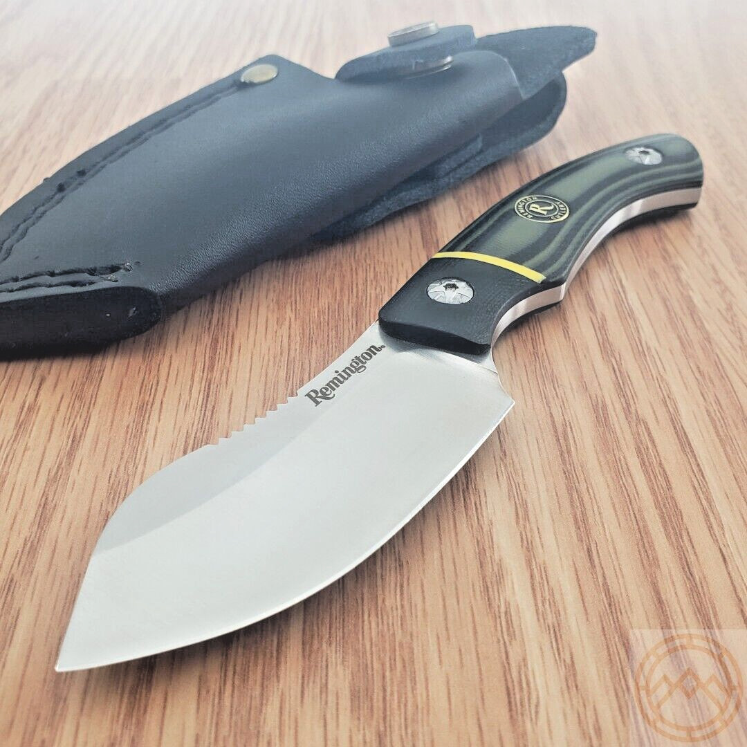 Remington Caping Hunter Fixed-Blade Knife 3" Stainless Steel Blade G10 Handle