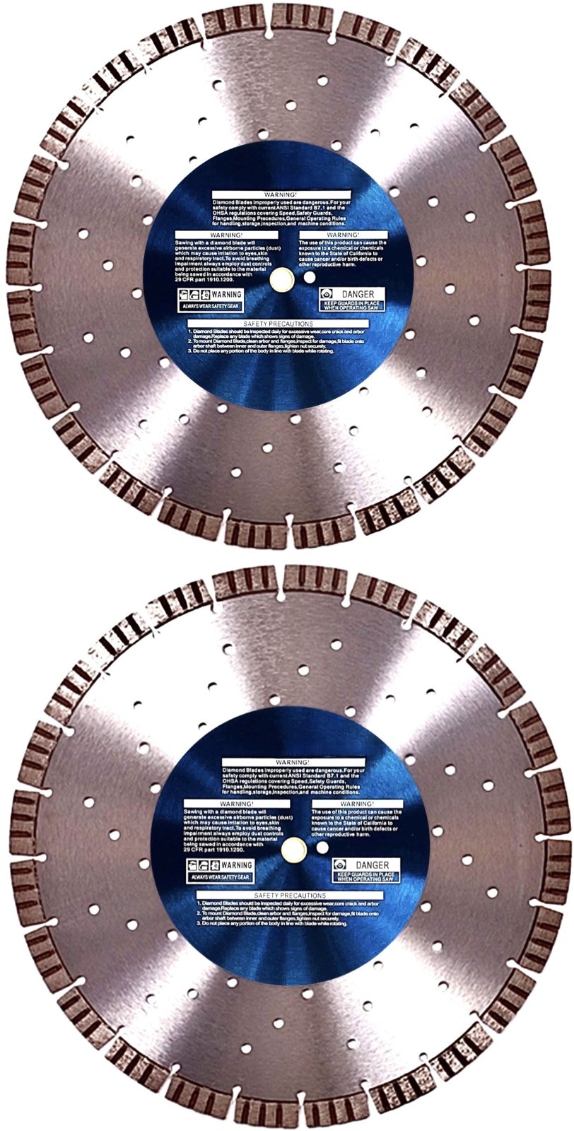 2PK-14" Granite Stone Paver Concrete Brick Block 16MM Seg Diamond Saw Blade