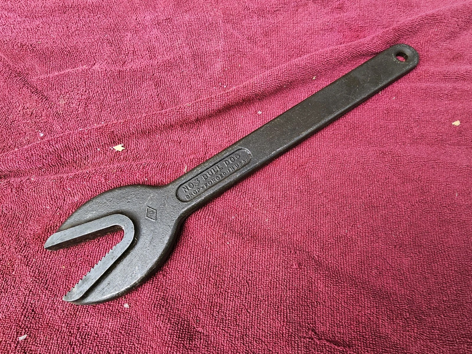 Vintage  16" J.H.WILLIAMS No.3 Bull Dog Alligator Wrench, New Old Stock