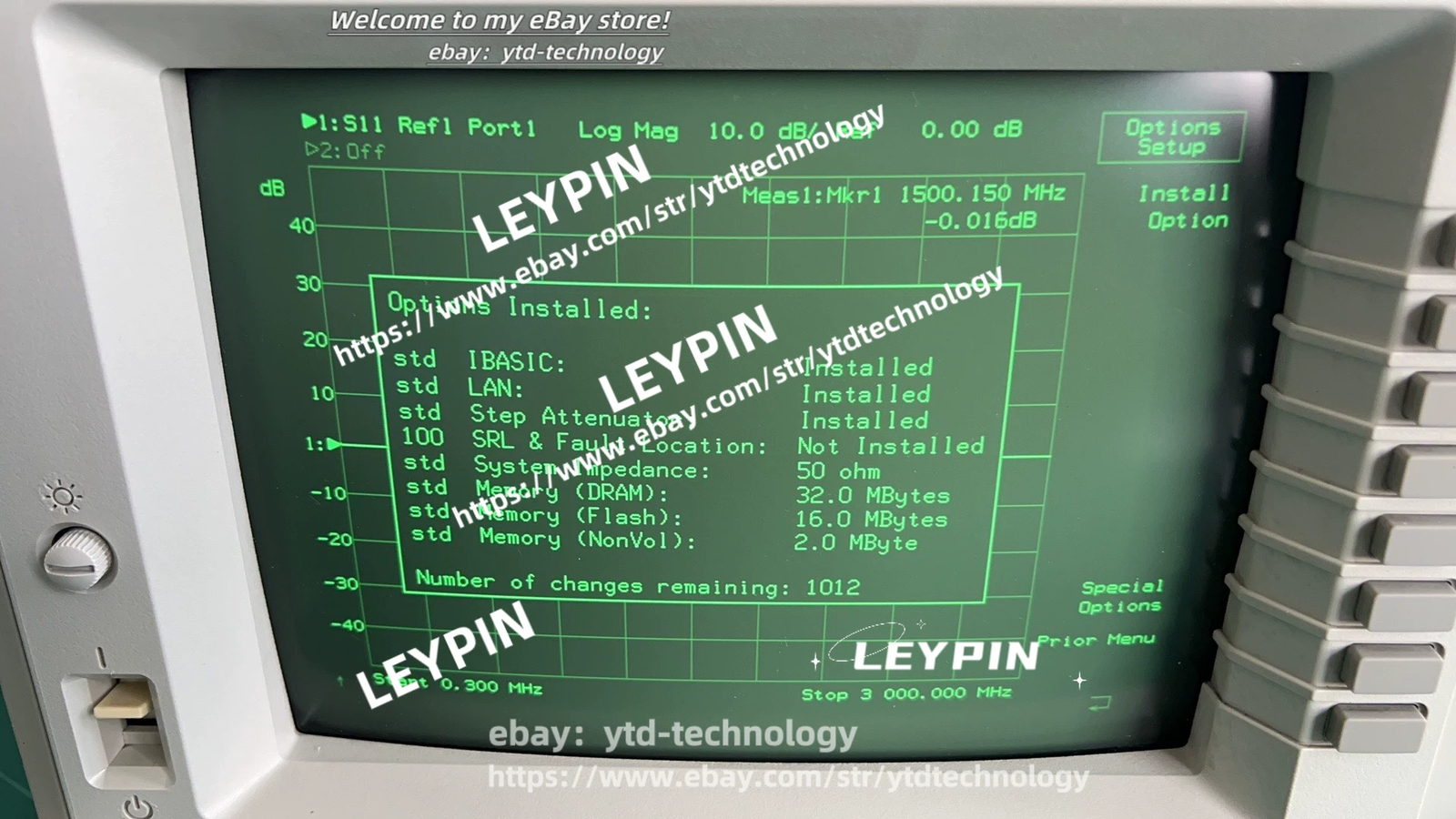 Agilent / HP / Keysight 8714ES RF Network Analyzer 300 kHz - 3Ghz#ytd