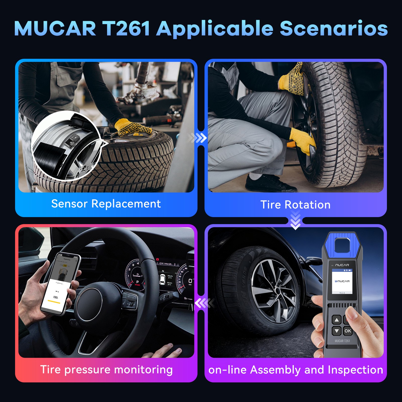 MUCAR 892BT AI Diagnostic + Key Programmer Tool with TPMS programming Tool OBD2