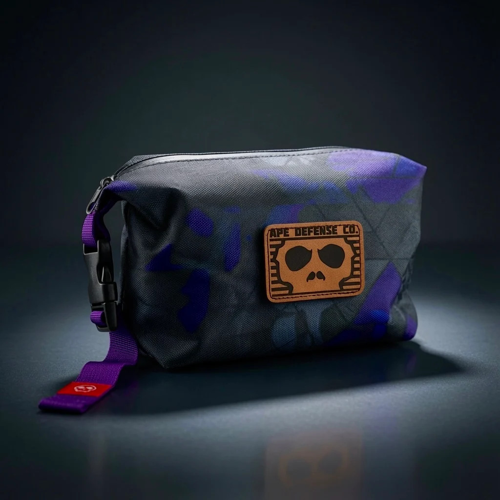 qilo tactical ape defense Purple Geocam utility bag