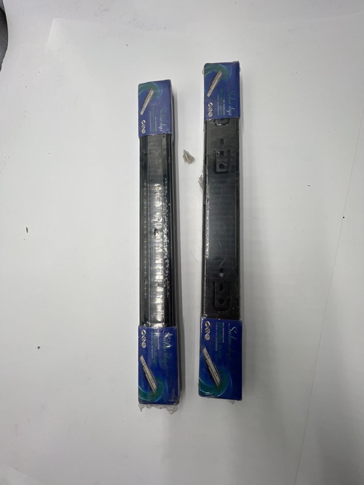 2 PACKS OF 2 Sulawskys Drawer Slide Ball Bearing Type 3-Level Full Extension