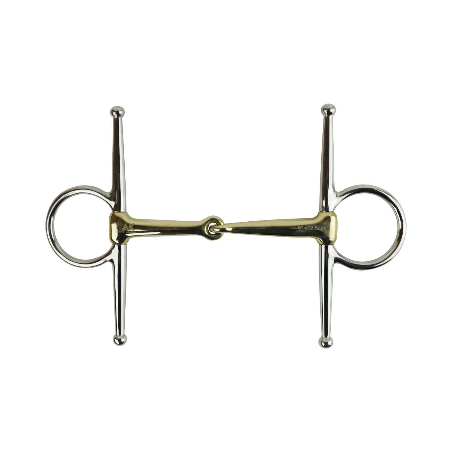 AK Full Cheek Snaffle Horse Riding Bit in German Silver