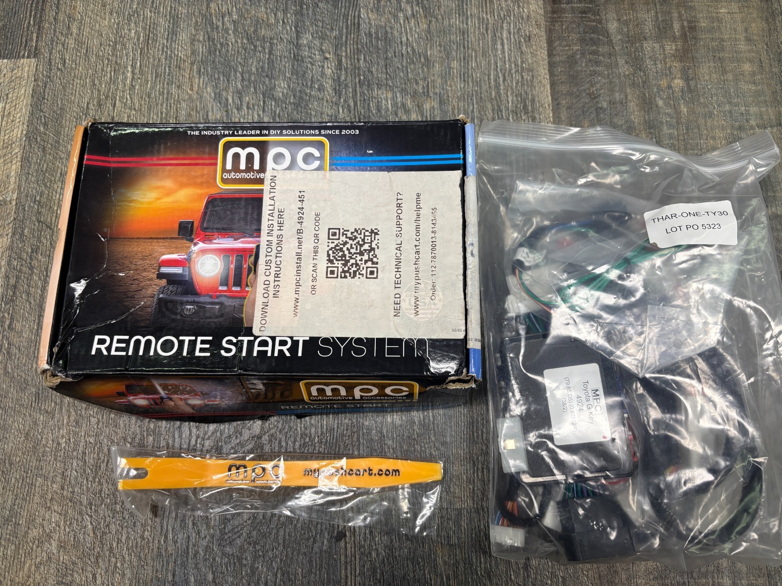 MPC remote start kit for 2010-2019 Toyota 4Runner use factory keyfob. FREE S&H!