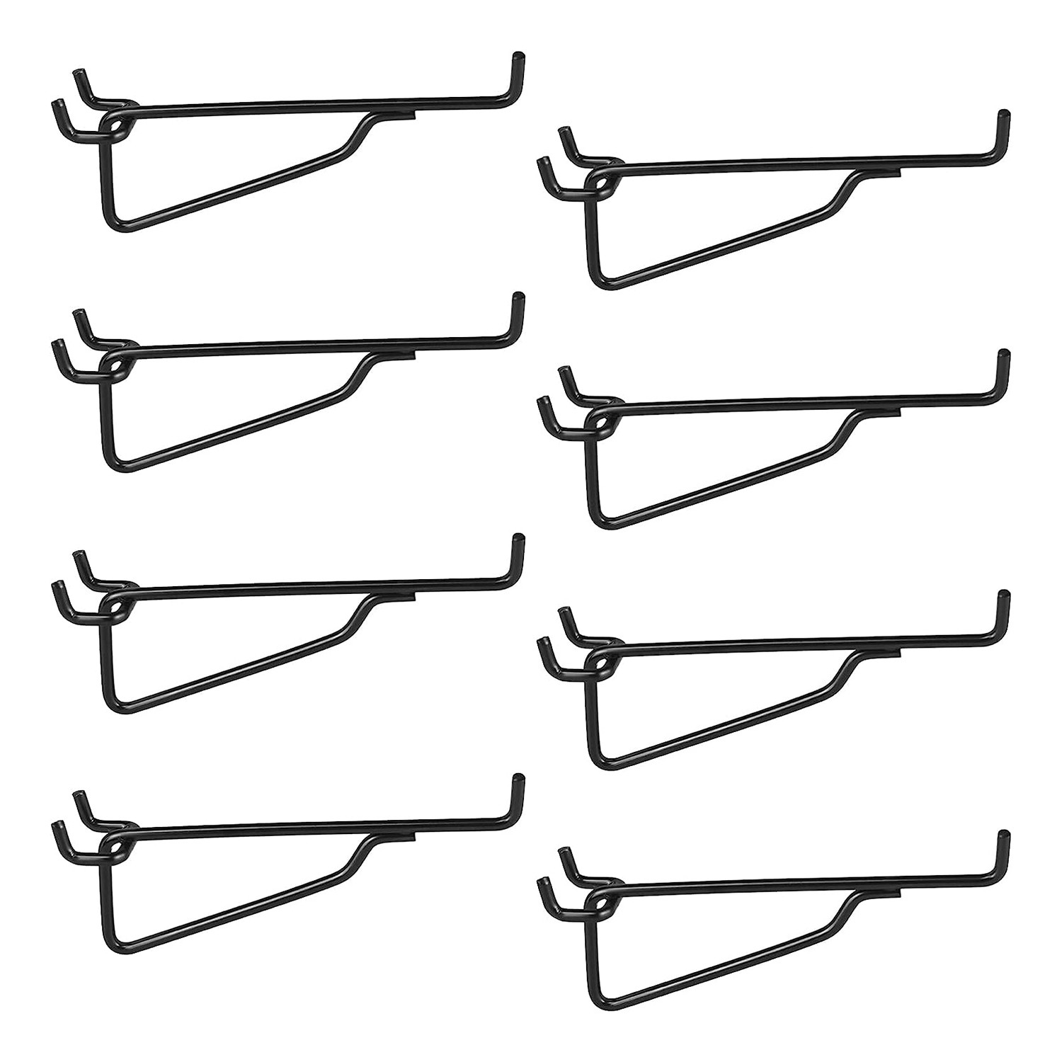 Peg Board Shelf Hooks, 8PACK 6In Metal Utility Hook Set, Peg Board5868
