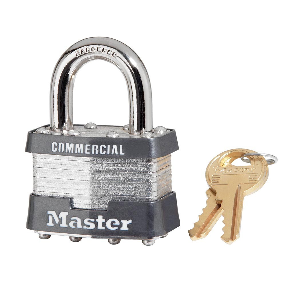 Master Lock 1KA Laminated Padlock, Single