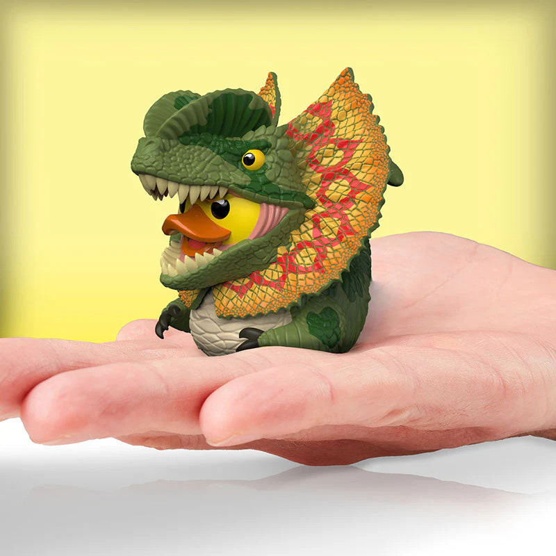 TUBBZ MINI jurassic Park Dilophosaurus Collectible Duck Vinyl Figure JEEP