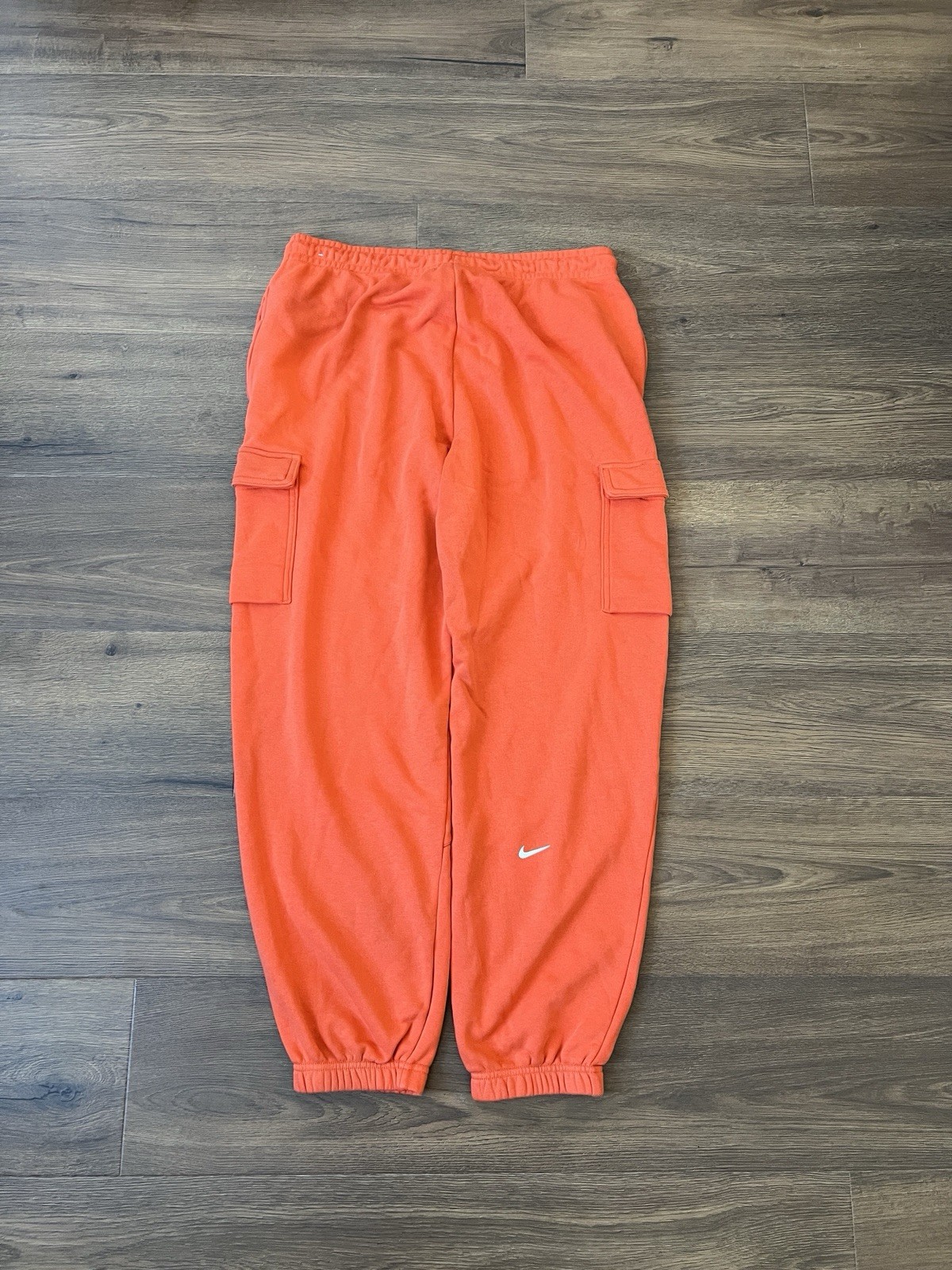 Nike Orange Loosefit Baggy Joggers Sweatpants - Large/L