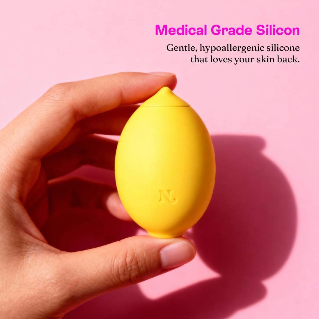 Handheld Massager Device 12 Intensities Discreet Lemon Shape Yellow Hello Nancy