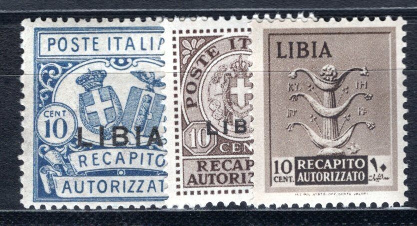 ITALIAN COLONIES LIBYA DUTY STAMPS 1929 1C,2I ** MNH (I3024