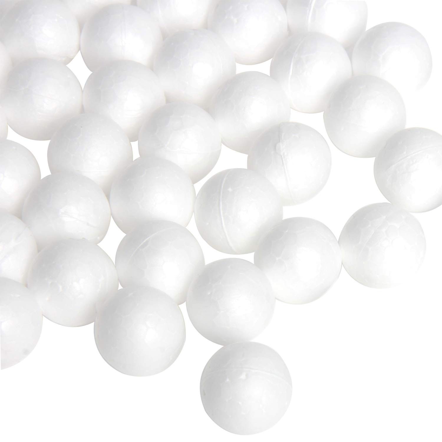 SBYURE 100 Pieces Foam Craft Balls 20 mm(0.75 inch) White Polystyrene white