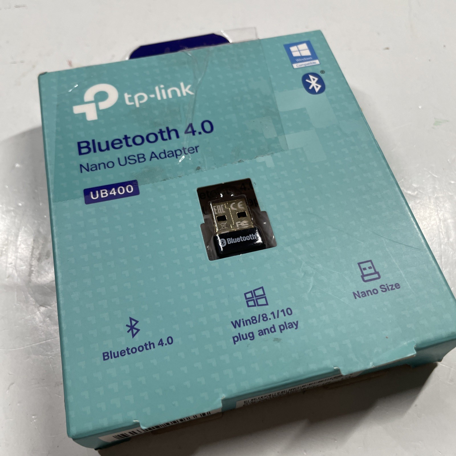TP-Link UB400 Bluetooth 4.0 Nano USB Adapter (Windows 8/8.1/10), Open Box