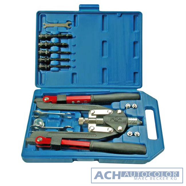 BGS 405 - Riveting Pliers Set Pro, Long Sleeve, 3,2 -6, 4mm, With