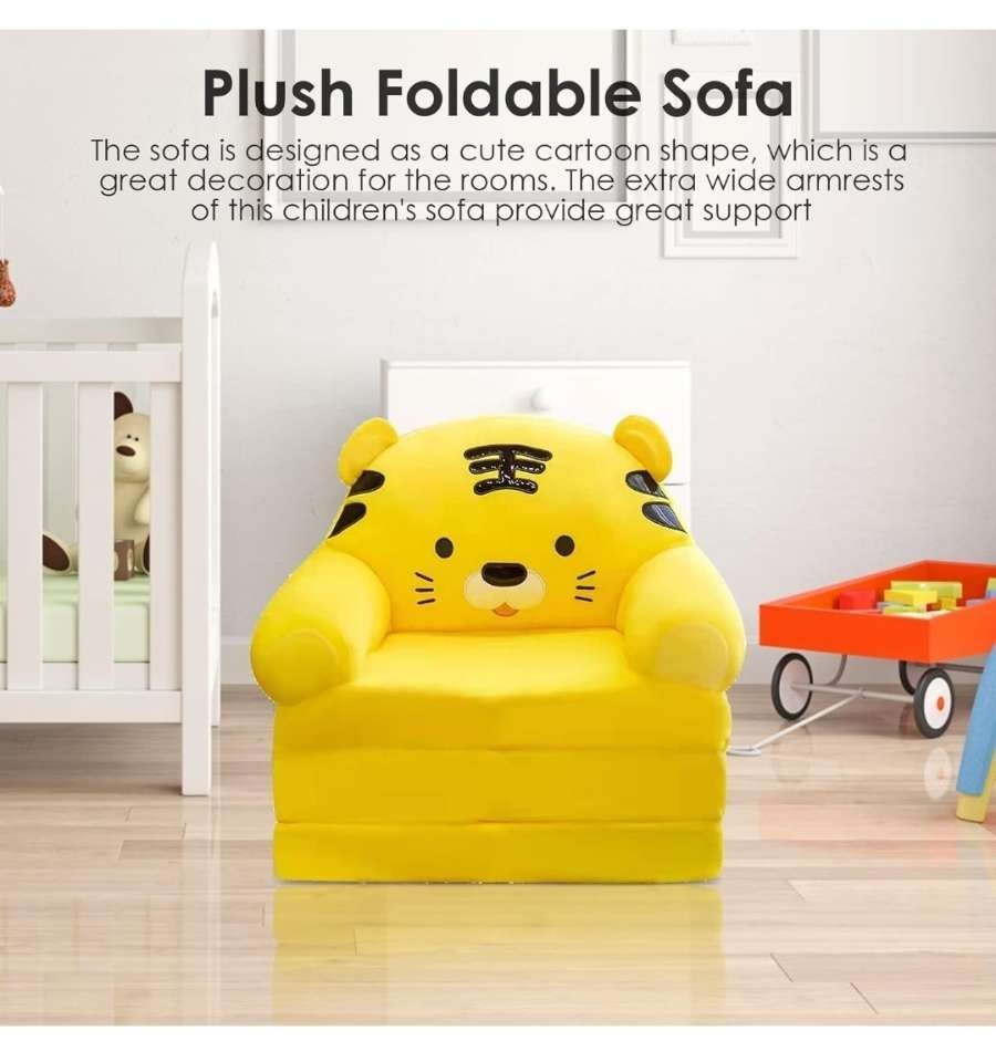 Plush Foldable Kids Sofa Cover
