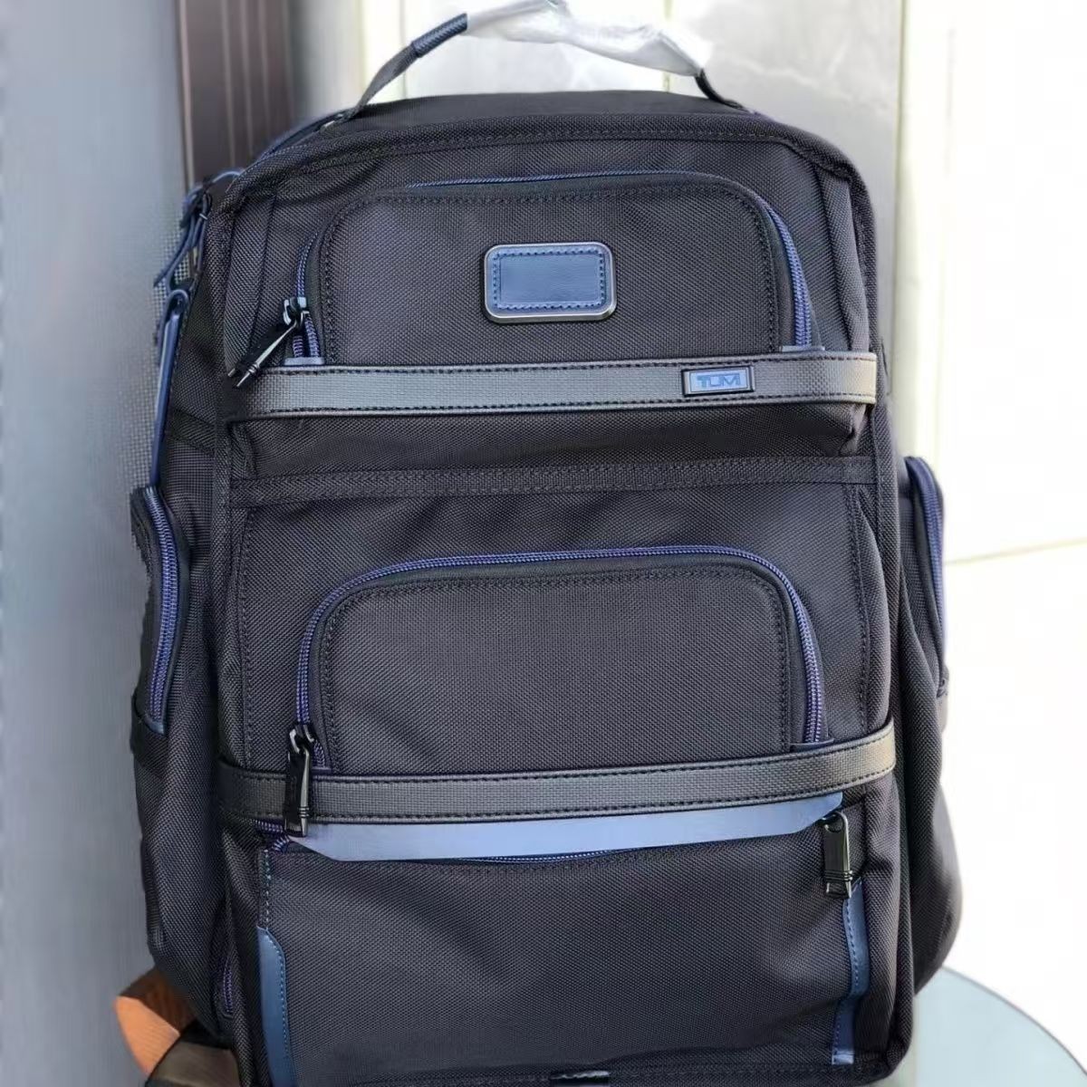 TUMI ALPHA 3 Brief Pack Backpack Blue Nylon Business Travel Sports Bag 2603578D3