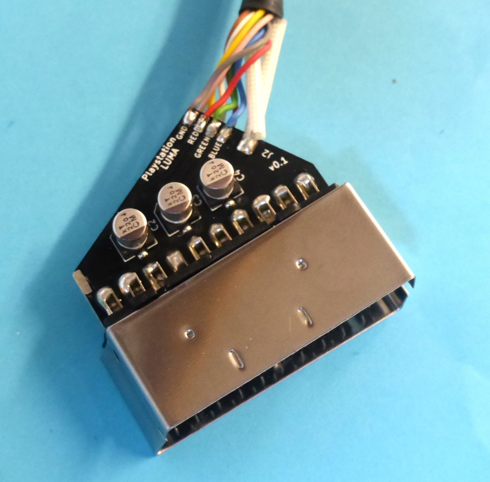 Playstation RGB Scart Cable. Sync on Luma. PS1/PS2/PS3 .  High Quality SMD
