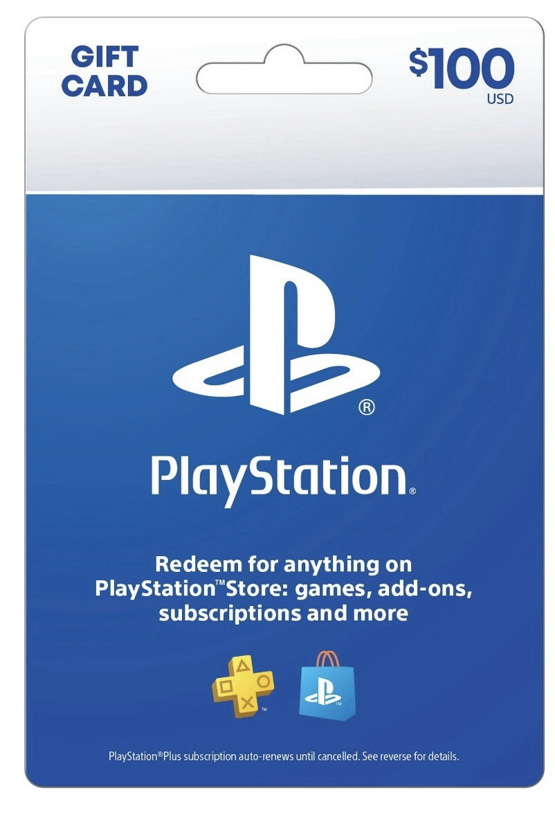 Sony PlayStation Store $100 Psn Gift Card- Ps5 PS4 PS3