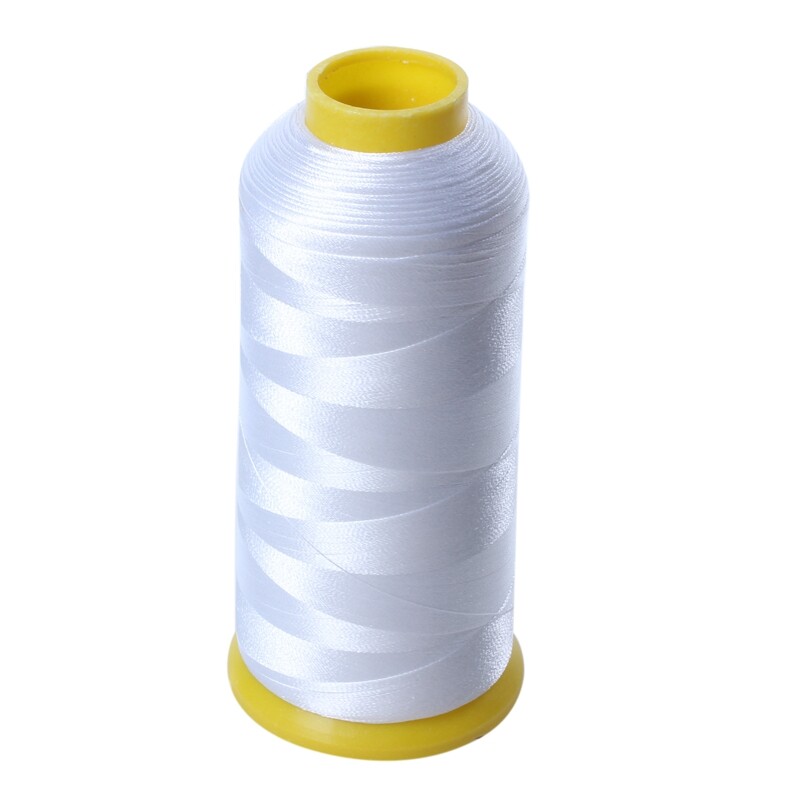 Polyester Embroidery Machine Thread Cones - 5000M White